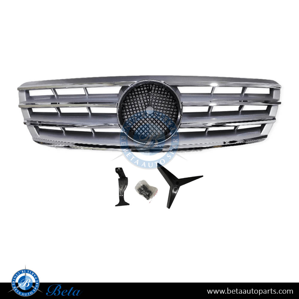 Radiator Grille Silver Color for Mercedes C-Class W203 2001-2007 models, Part Number 2038801A23 Radiator Grille Silver Color for Mercedes C-Class W203 2001-2007 models, Part Number 2038801A23